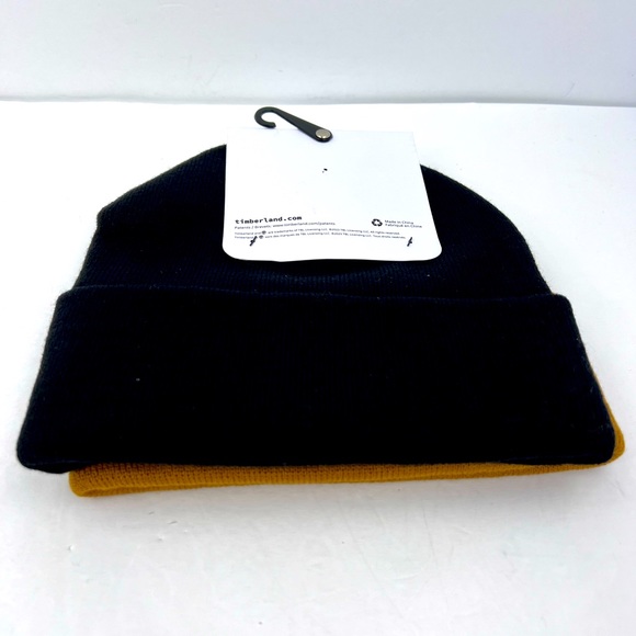 TIMBERLAND, 2 PACK WARM & COMFORTABLE BEANIE SET,ONE SIZE, CAMEL & BLACK, UNISEX - Picture 4 of 14